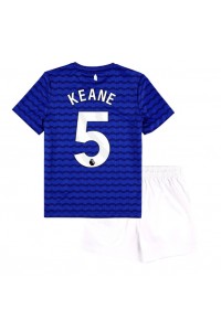 Everton Michael Keane #5 Babyklær Hjemme Fotballdrakt til barn 2025-26 Korte ermer (+ Korte bukser)